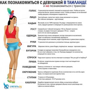 Как в Таиланде отличать катоев от девушек
