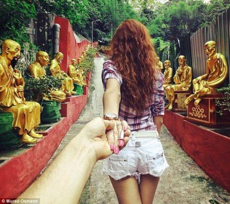 Я буду идти за тобой... Проект фотографа Murad Osmann