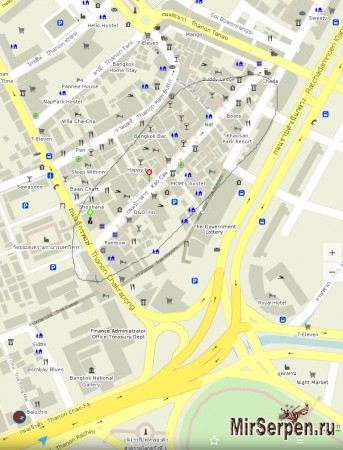 Улица Khao San - сердце ночной жизни Бангкока