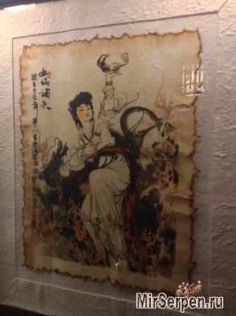 Картины на рисовой бумаге на рынке Чатучак, Бангкок
