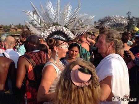 Карнавал фриков 2015 год, пляж Арамболь, Северный Гоа, Индия