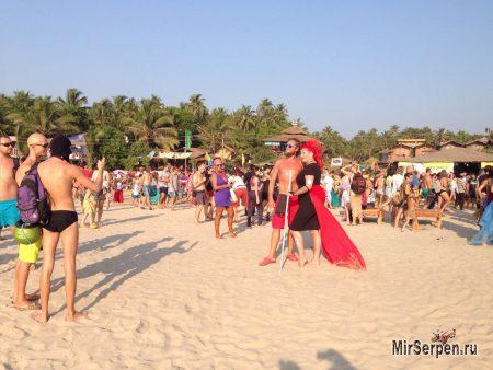 Карнавал фриков 2015 год, пляж Арамболь, Северный Гоа, Индия