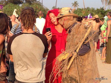 Карнавал фриков 2015 год, пляж Арамболь, Северный Гоа, Индия