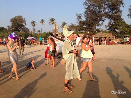 Карнавал фриков 2015 год, пляж Арамболь, Северный Гоа, Индия