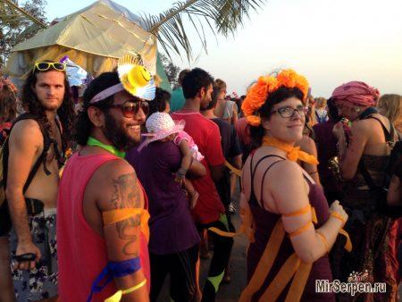 Карнавал фриков 2015 год, пляж Арамболь, Северный Гоа, Индия