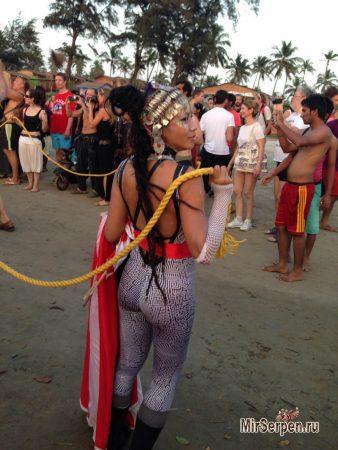 Карнавал фриков 2015 год, пляж Арамболь, Северный Гоа, Индия