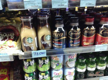 Корейский кофе в бутылочках