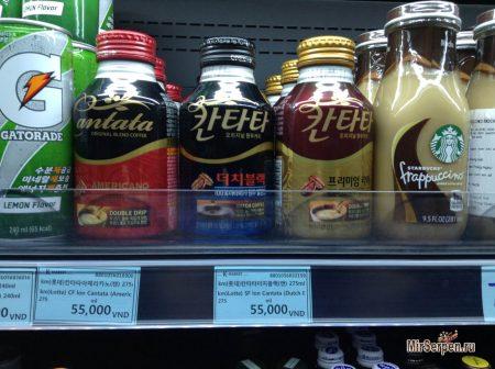 Корейский кофе в бутылочках