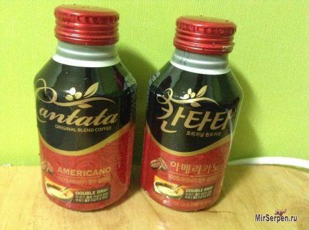 Корейский кофе в бутылочках