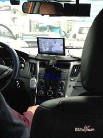 Таксисты Сеула на карте местности