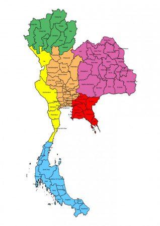 Про распространенность курения в разных регионах Таиланда